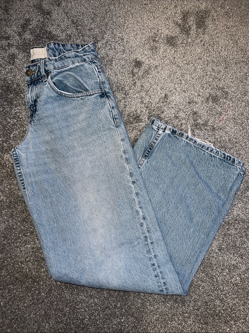 Motel Low/Mid Rise Wide Leg Jeans Size Size 4/6
